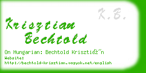 krisztian bechtold business card